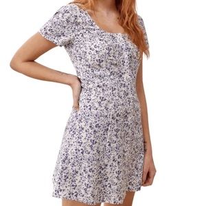 Reformation button down mini dress